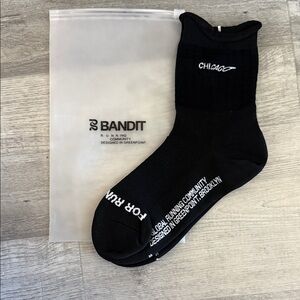 Bandit 2025 Chicago Marathon Black Socks - New w/ packaging